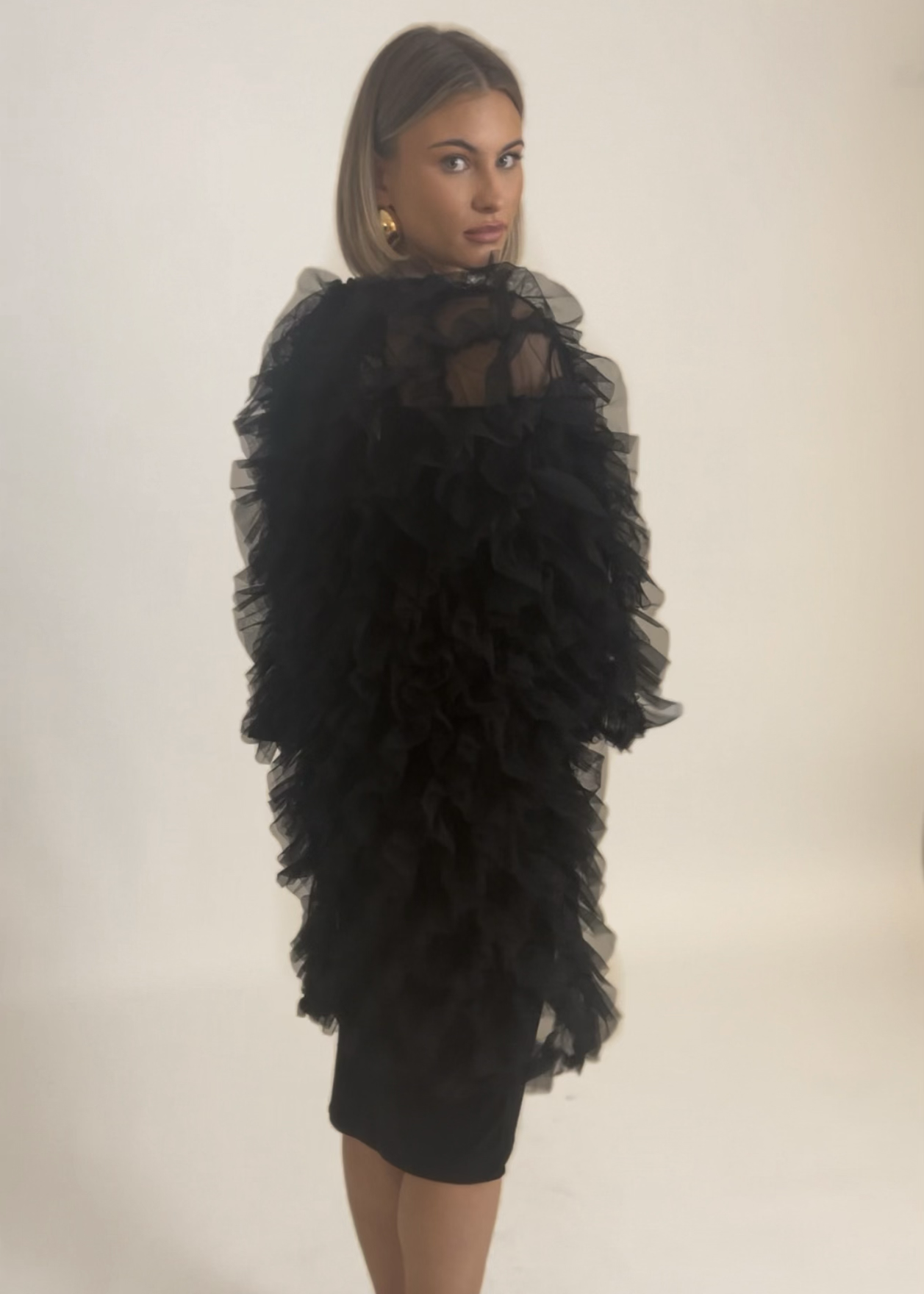 NERA BLACK KIMONO JACKET