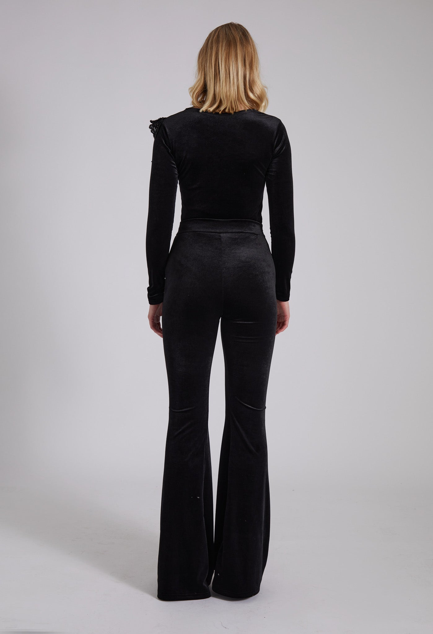 Black Velvet Trousers