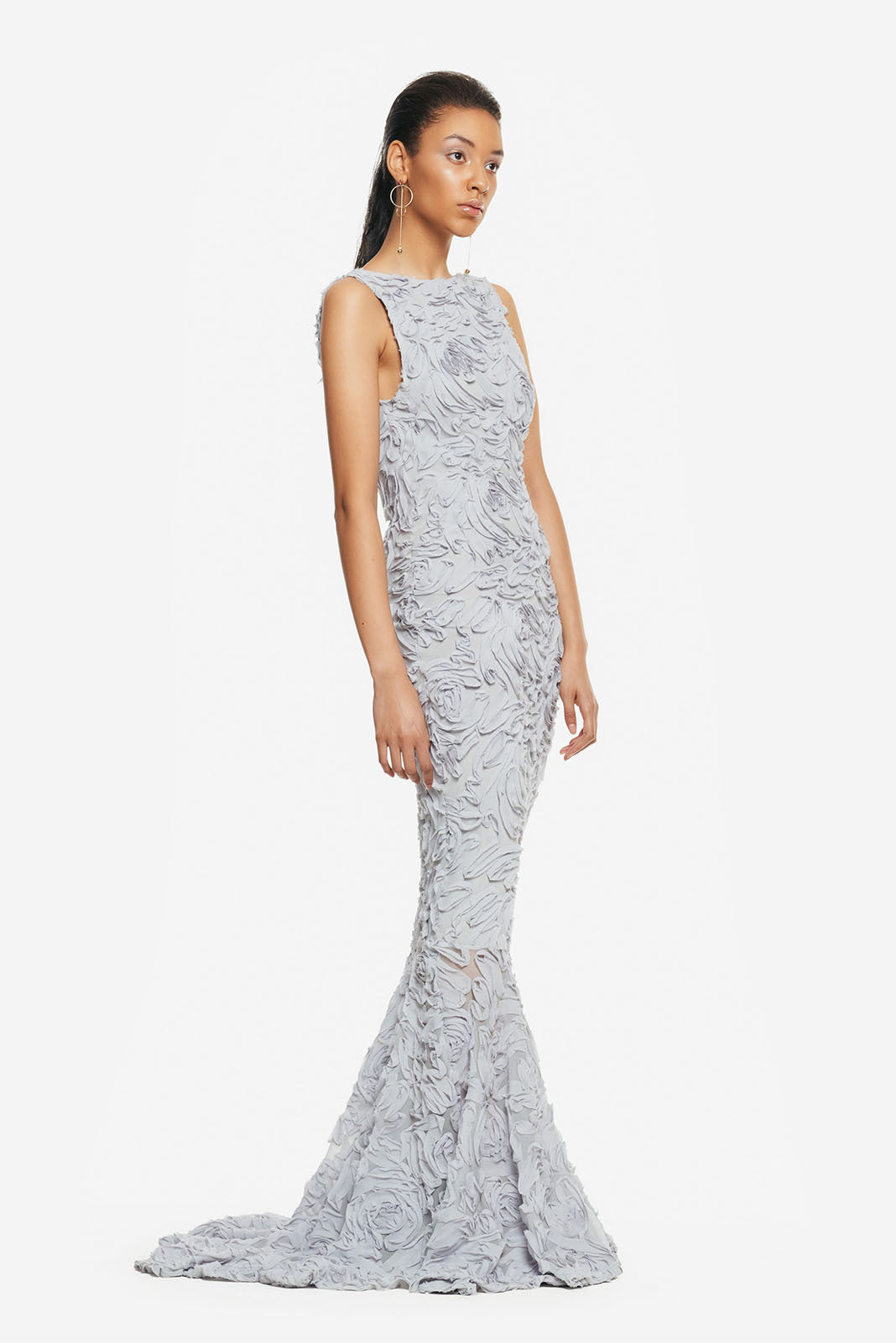 GREY SIGNATURE BALL GOWN