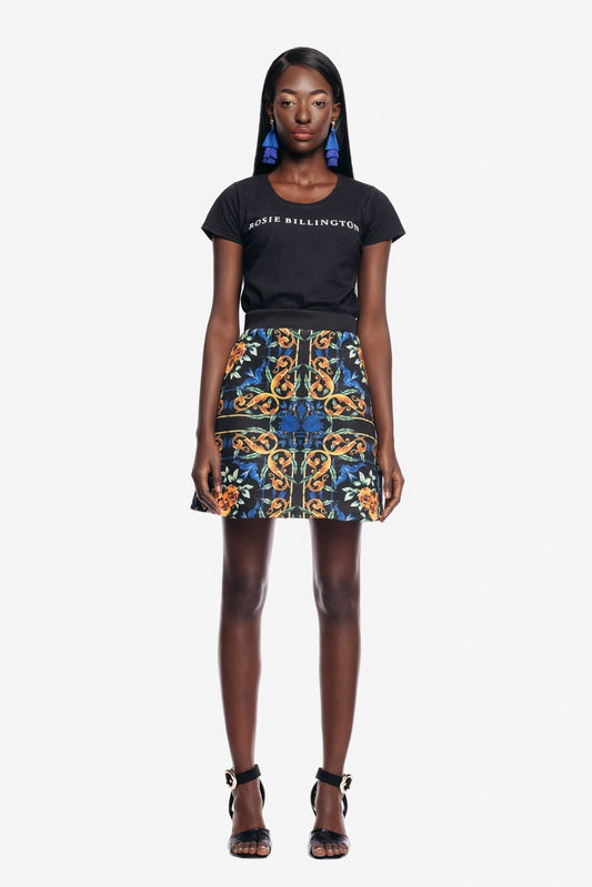 FLEUR SKIRT IN BLACK