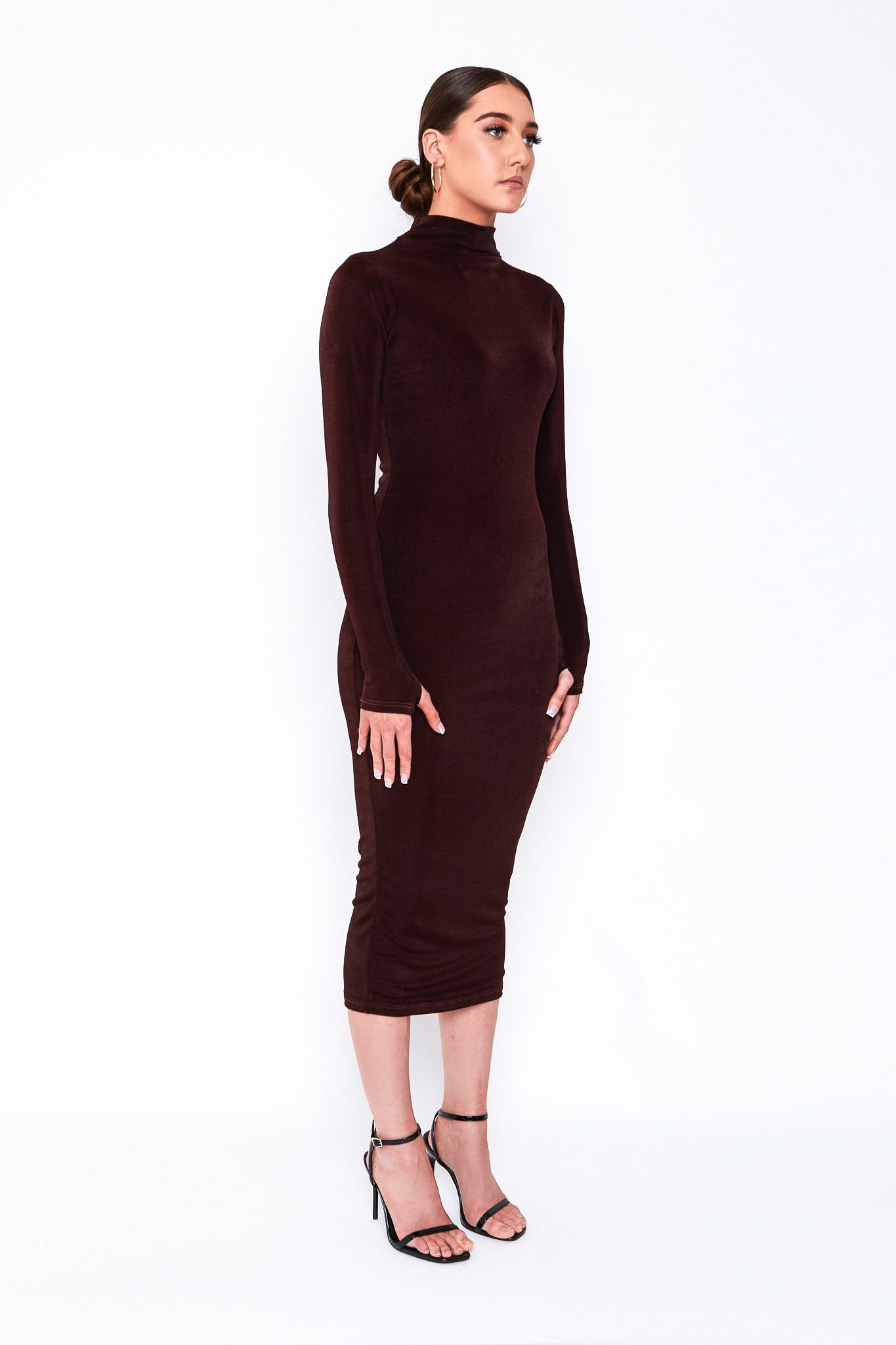 Wine Knit Dress