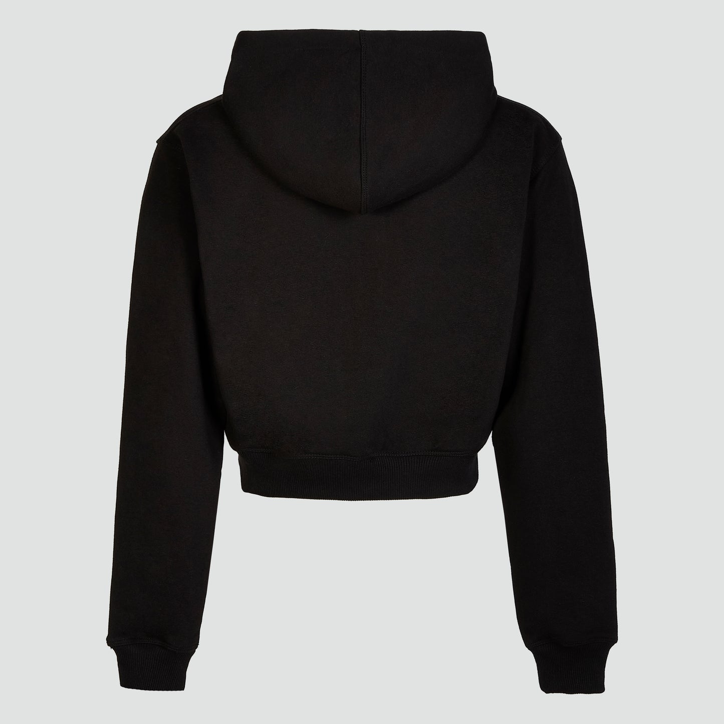 SAFARI Scarf Cropped Hoodie in Black