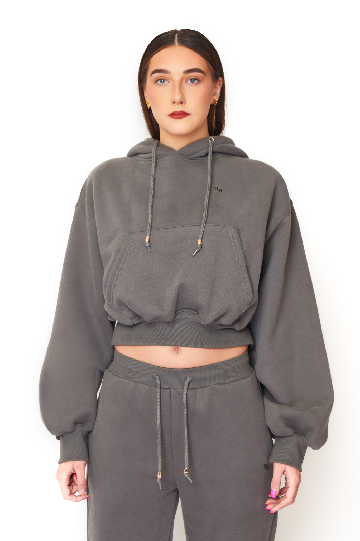 RB Faux Fur Lounge Set in Grey 