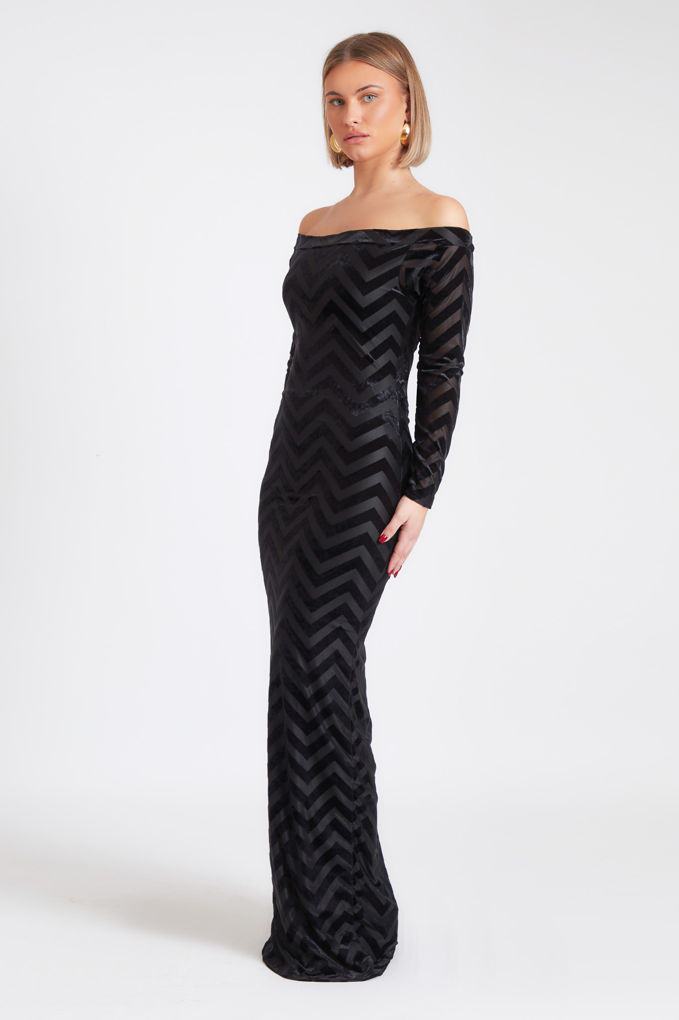 LUCIDA OFF THE SHOULDER MAXI DRESS