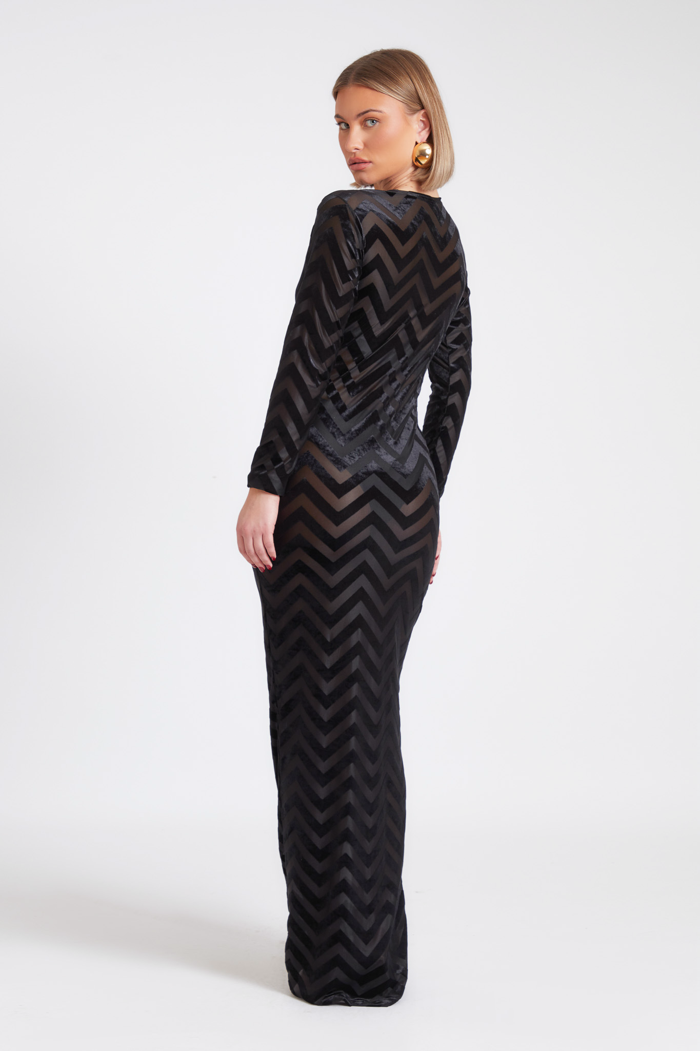 LUCIDA MESH MAXI DRESS
