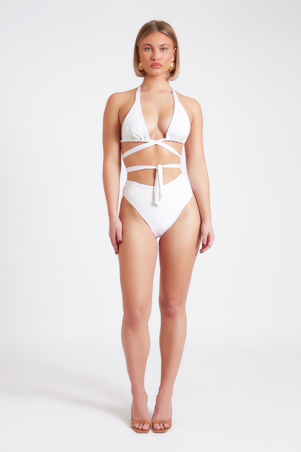 WRAP BIKINI IN WHITE