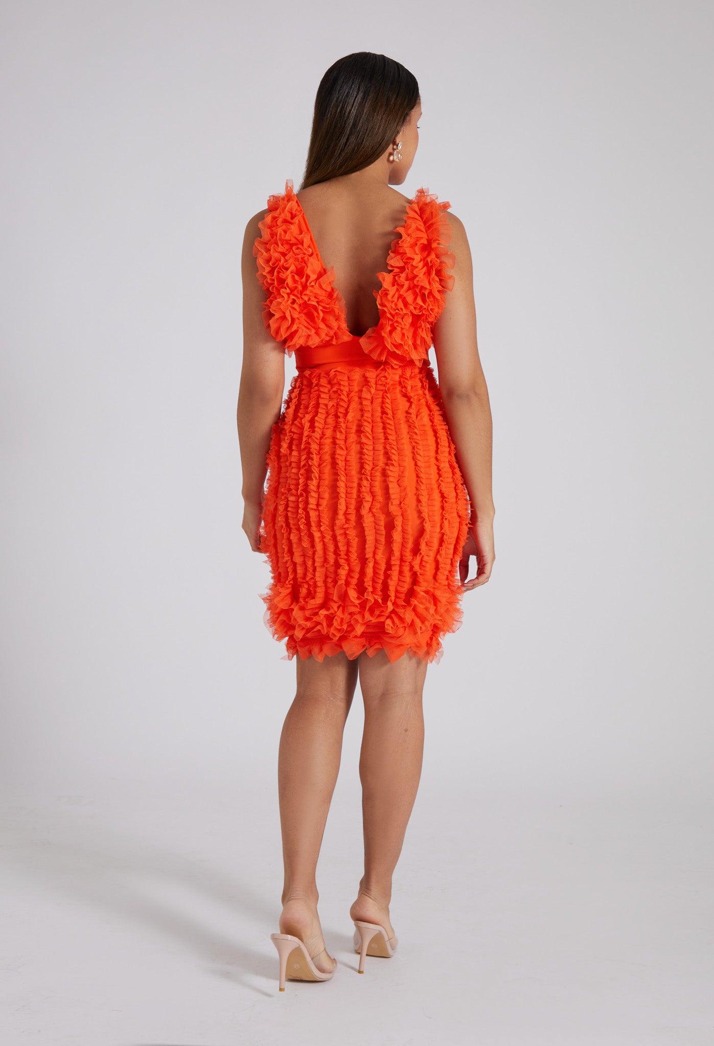 VIVA Party Dress in Orange