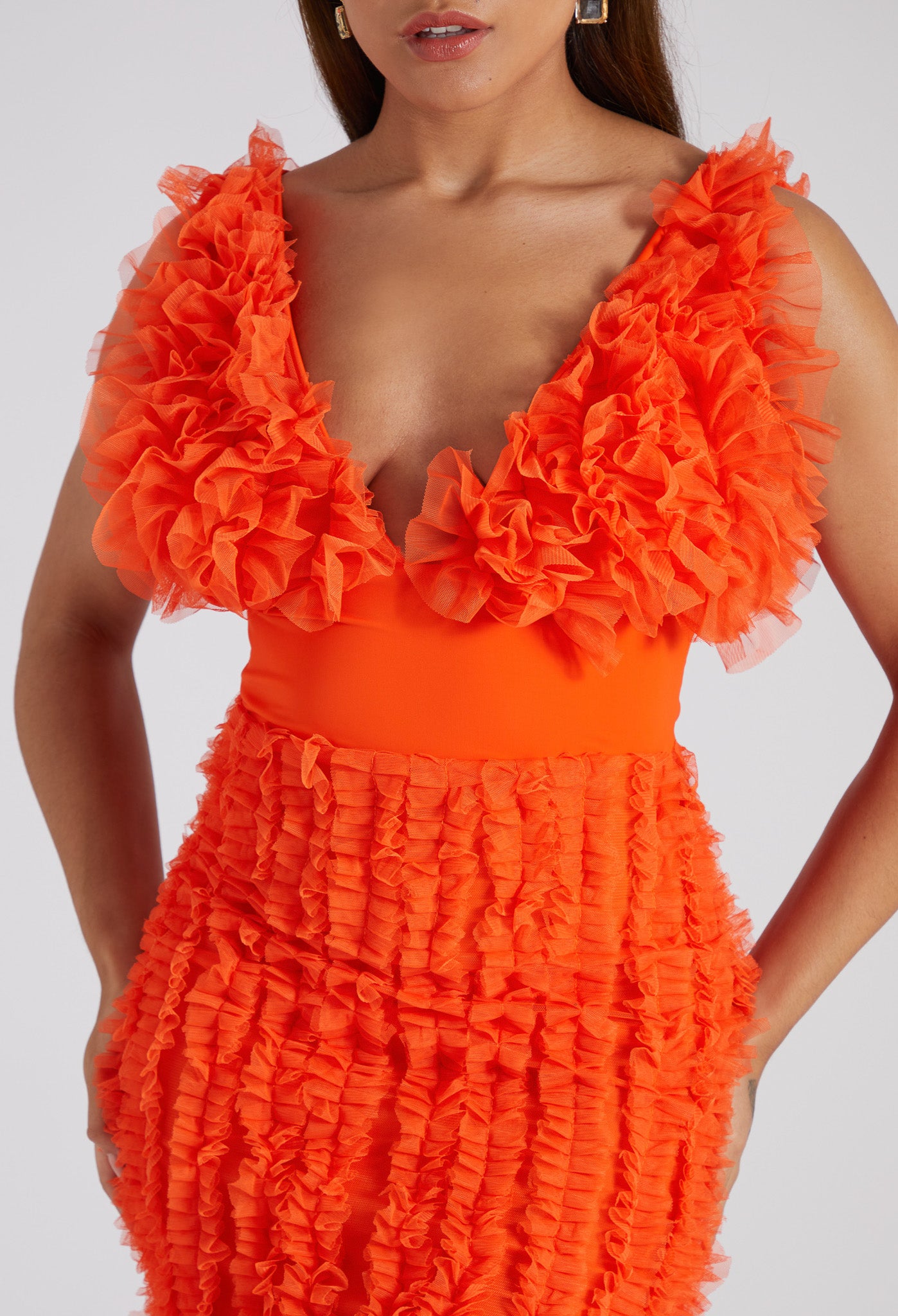 VIVA Party Dress in Orange