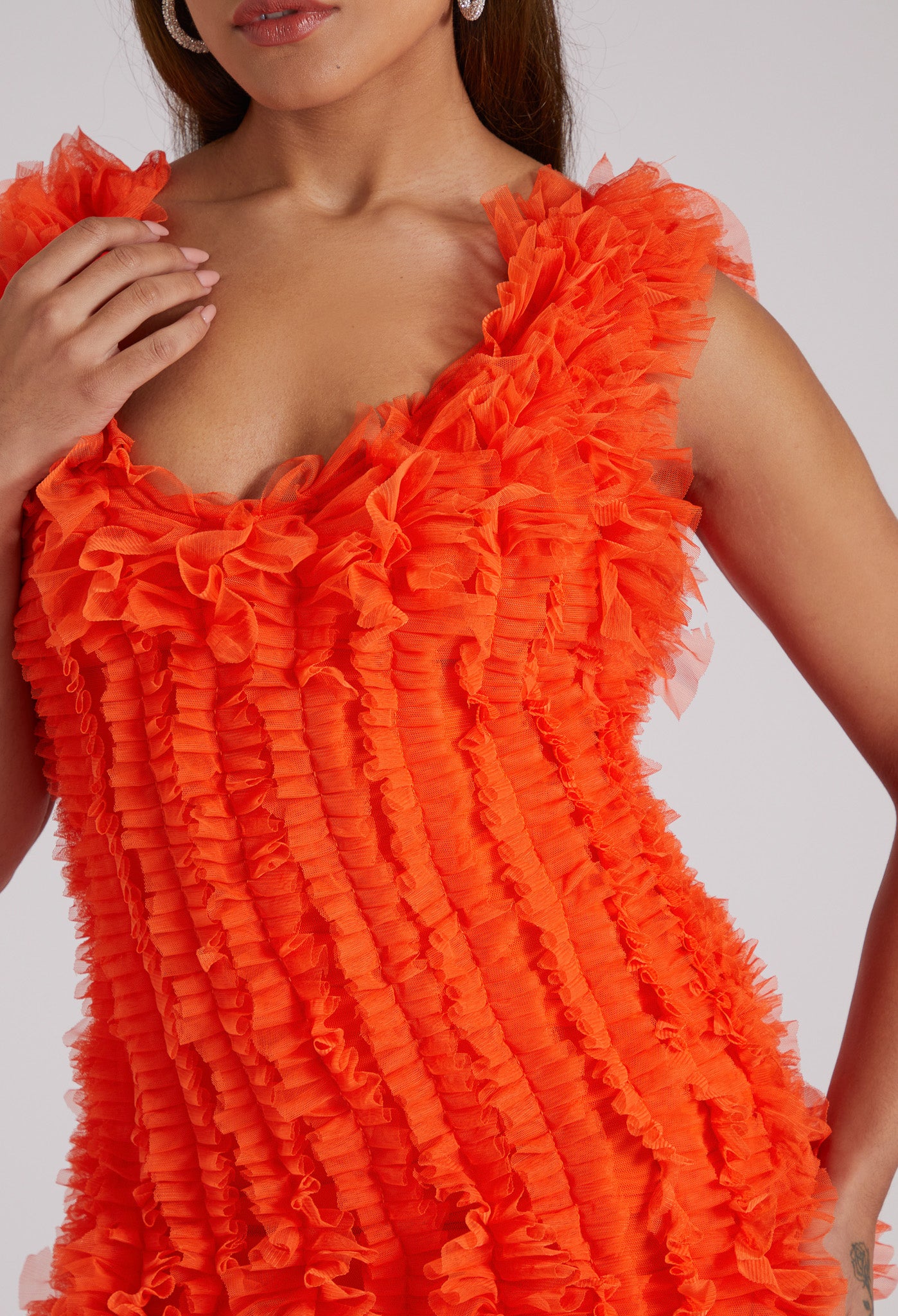 VIVA Ball Gown Dress in Orange
