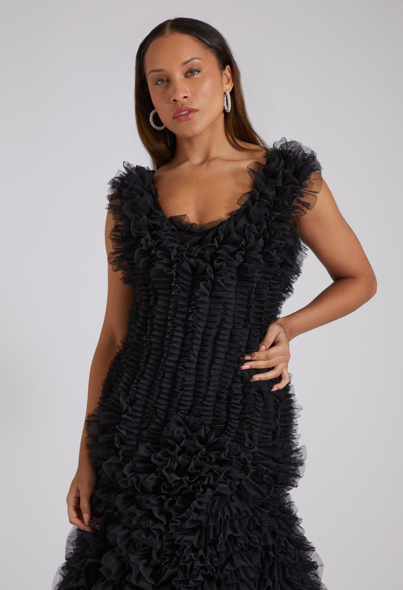 VIVA Ball Gown Dress in Black