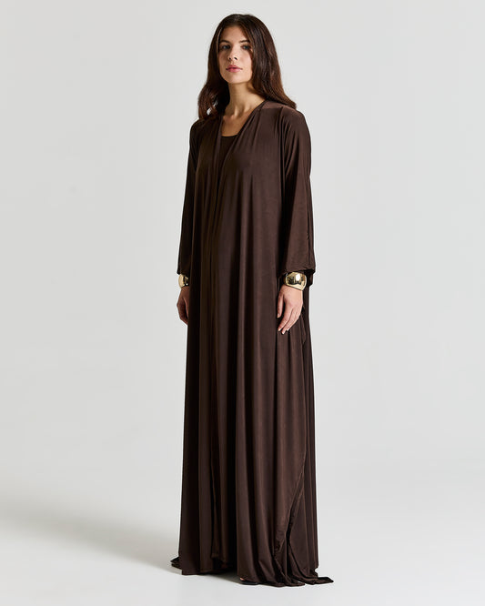 SAFA ABAYA in Brown