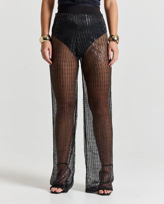 ILYANA Mesh Trousers